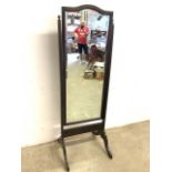 An early 20th century cheval mirror.
