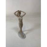 A Wallendorfer ceramic figurine of a dancing nude H:23cm
