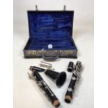 A vintage Boosey and Hawkes Regent clarinet in original case