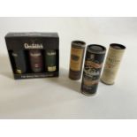 Six malt Whisky miniatures including Glenfiddich, Glenmorangie and Balvenie