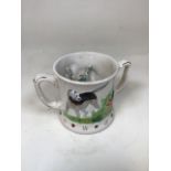 Hidden Frog loving cup. Good condition.