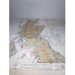 An AFCENT topographic low flying chart - United Kingdom North, also with a review of the fleet chart