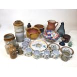 Assortment of ceramics to include stoneware, studio pottery etc. fair to good condition. AF.