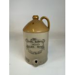 A stoneware Taylors patent Save-All Self-Ventoing Tap jar - Brailes Banbury W:22cm x H:42cm