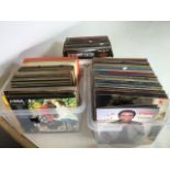 Large quantity of mostly 60s and 70s 33rpm vinyl LPs including one box of Johnny Cash, remaining
