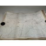 a large quantity - approx 40 - Ordnance survey maps of Devon and Cornwall. Photographs do not show