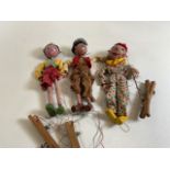 Three vintage Pelham string puppets