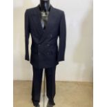 Two mens double breasted wool suits made by Tiger of Sweden - branded Hector Powe City Club. 38 inch