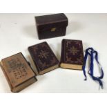 A leather bound and cased Holy Bible and Book of common prayer printed by George E Eyre and Andrew