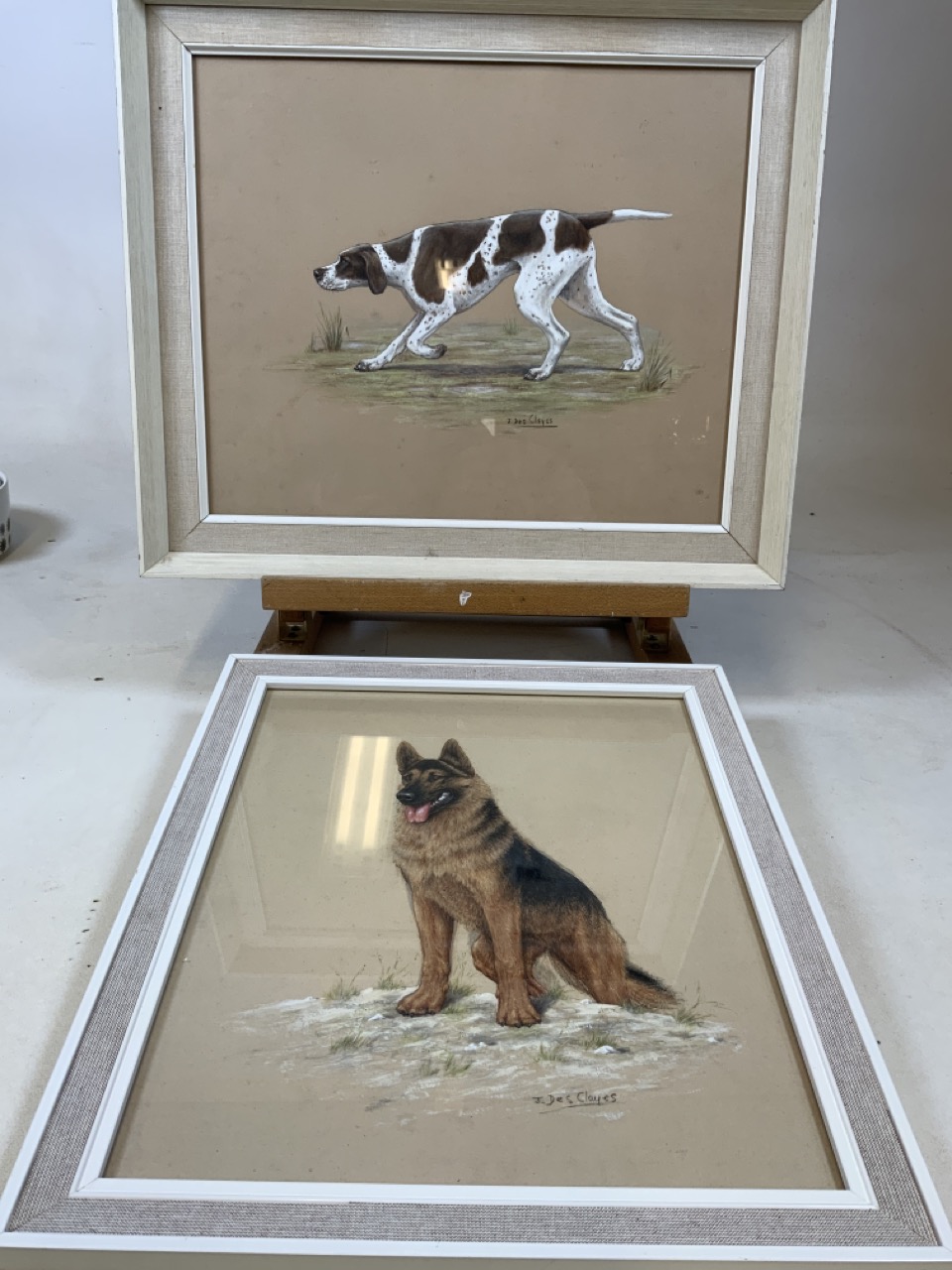 J.Des Clayes. British. Pet dog portraits.