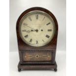 A good J Moore and Son Clerkenwell of London round top Fusee bracket/mantel clock. With an 8 inch