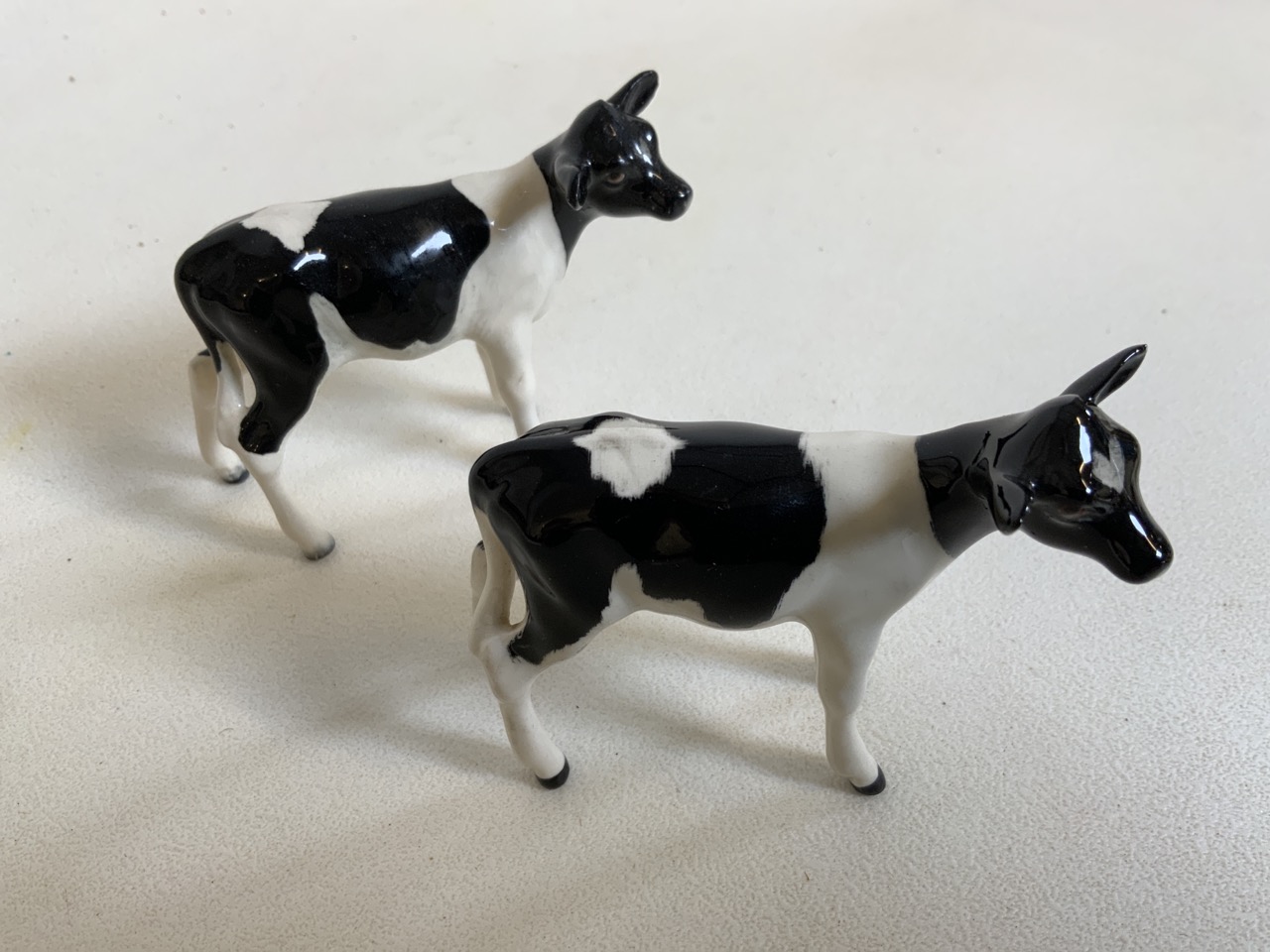 Beswick Cattle family group of bull, Cow and 2 calfs. A Champion Coddington Hilt Bar bull marked - Bild 12 aus 13