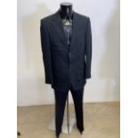 Jeff banks - Navy single breasted wool suit. 38inch chest, 32inch waist