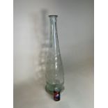 A very tall decorative glass bottle W:23cm x H:80cm
