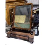 A large mahogany dressing table swing mirror, early twentieth century with drawer to base W:66cm x