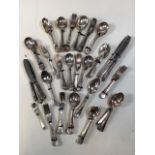 Quantity of EPNS and stainless steel cutlery, 142 pieces total. Includes Mappin and Webb, and