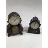 Two vintage German clocks - one by Peter Wiener Weld with a ballerina, the other by Sondina