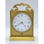 Marked Breguet et Fils at the foot of the face. A good continental gilded travel clock of small