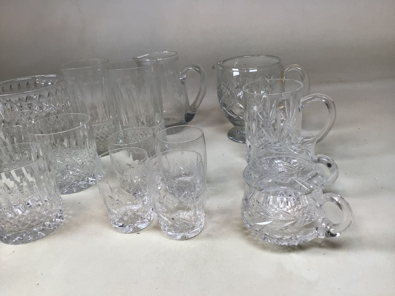 A quantity of glass including Galway Irish crystal tumblers and other items - Bild 3 aus 4