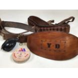 Vintage leather gun belts etc.