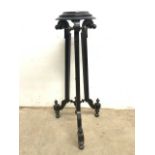 An asthetic style ebonised plant stand.