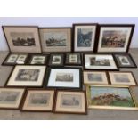 A large quantity of hunting, shooting and horse related prints.