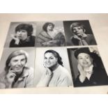 A quantity of vintage portraits from the 40s and 50s including Zia Zia Gabor