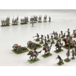 Very large quantity of war games figures, 15mm scale. Zulu, British, Napoleonic, French and European