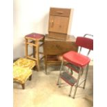 A collection of mid 20th century furniture.