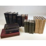 A quantity of books including the poetical works of Andrew Lang in four volumes in dust jacket,