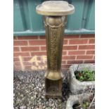 An Art Deco garden or conservatory heater. With plaque marked B verso. H:92cm