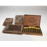 A box of Balmoral Corona cigars - 10 in total - with 3 other boxes