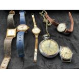 A Smiths Empire pocket also with a Smith Empire 5 jewel gentlemans watch mo strap also with a