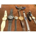 A collection of watches (8) one marked Christian Dior, Sekonda etc.