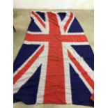 A vintage Union Jack flag W:270cm x H:136cm