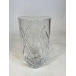 An imposing Waterford Crystal vase designed by John Rocha. W:19cm x H:35cm