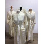 Four raw silk kimonos