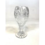 A 19th century Irish glass crystal vase. H:27cm
