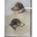 Two studies of a Jack Russell. Signed and dated Ernest Filiager 95. W:23cm x H:34cm