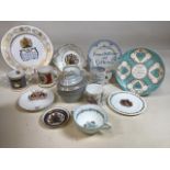 A small collection of mainly Royal commemorative items including Burleigh Asiatic Pheasant, Royal