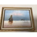 A pair of seascape watercolours framed and glazed signed lower left Fredee Bull W:21cm x H:26cm