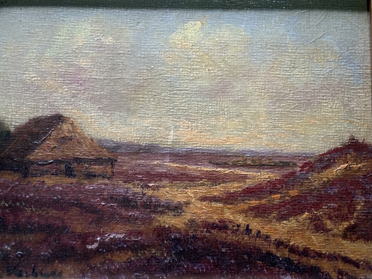 A 19th century oil on board. Signed lower left. Image W:24cm x H:18cm