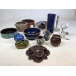 Art pottery and other items