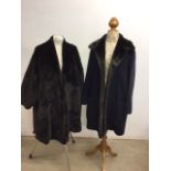 Three twentieth century Nicole Fahri coats - faux fur coat size 8 and 2 faux fur trimmed coats