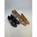 Three Pairs of Ferragamo shoes, size 7
