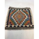 A small Chobi Kilim W:50cm x H:54cm