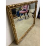 A Large decorative gilt framed mirror. W:101cm x H:86cm