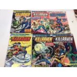 A quantity of mainly Marvel comics including War of the Worlds, Spider-Man, the might world of