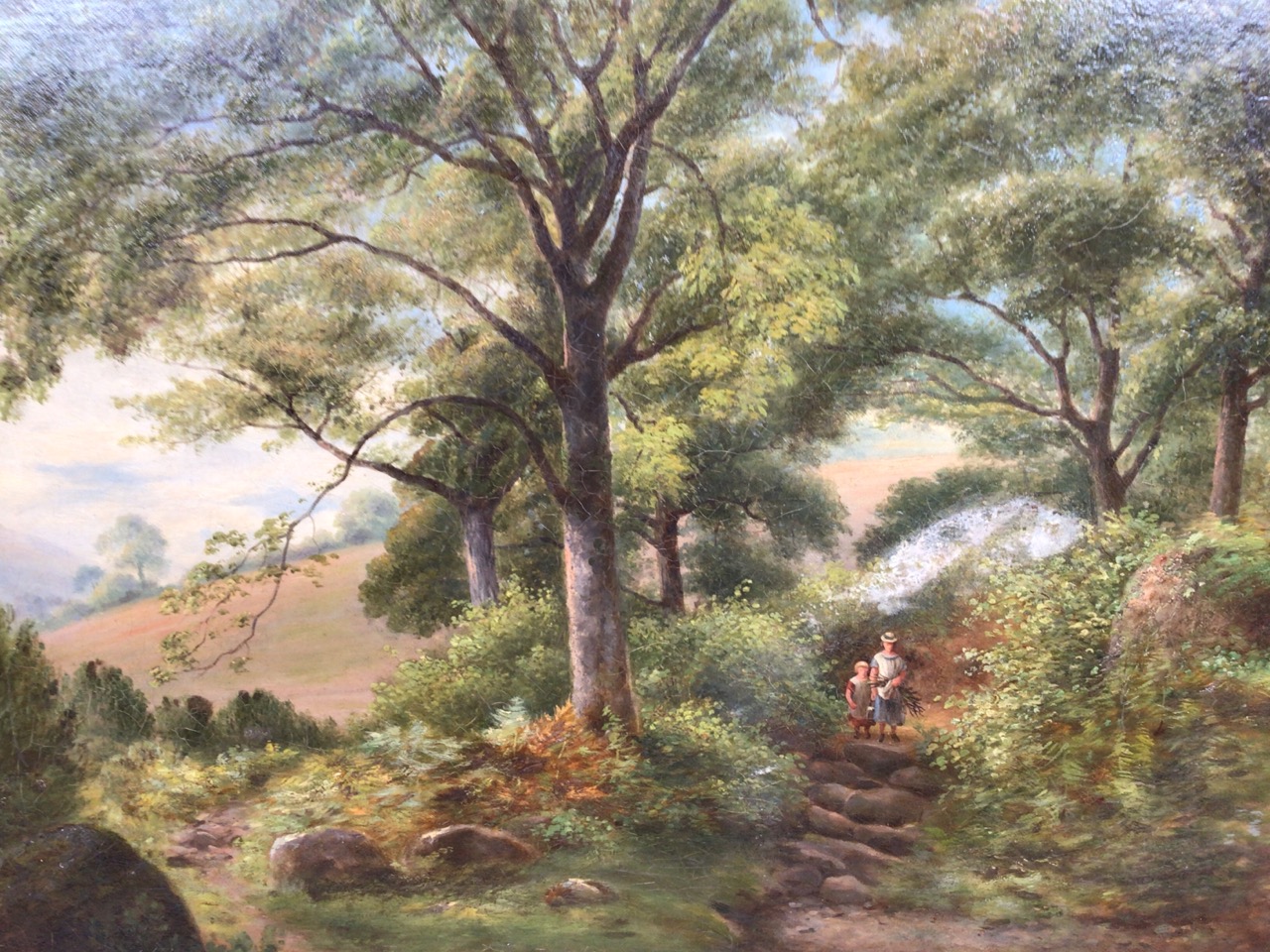 An oil painting of a woodland country scene W:70cm x H:55cm - Bild 3 aus 5