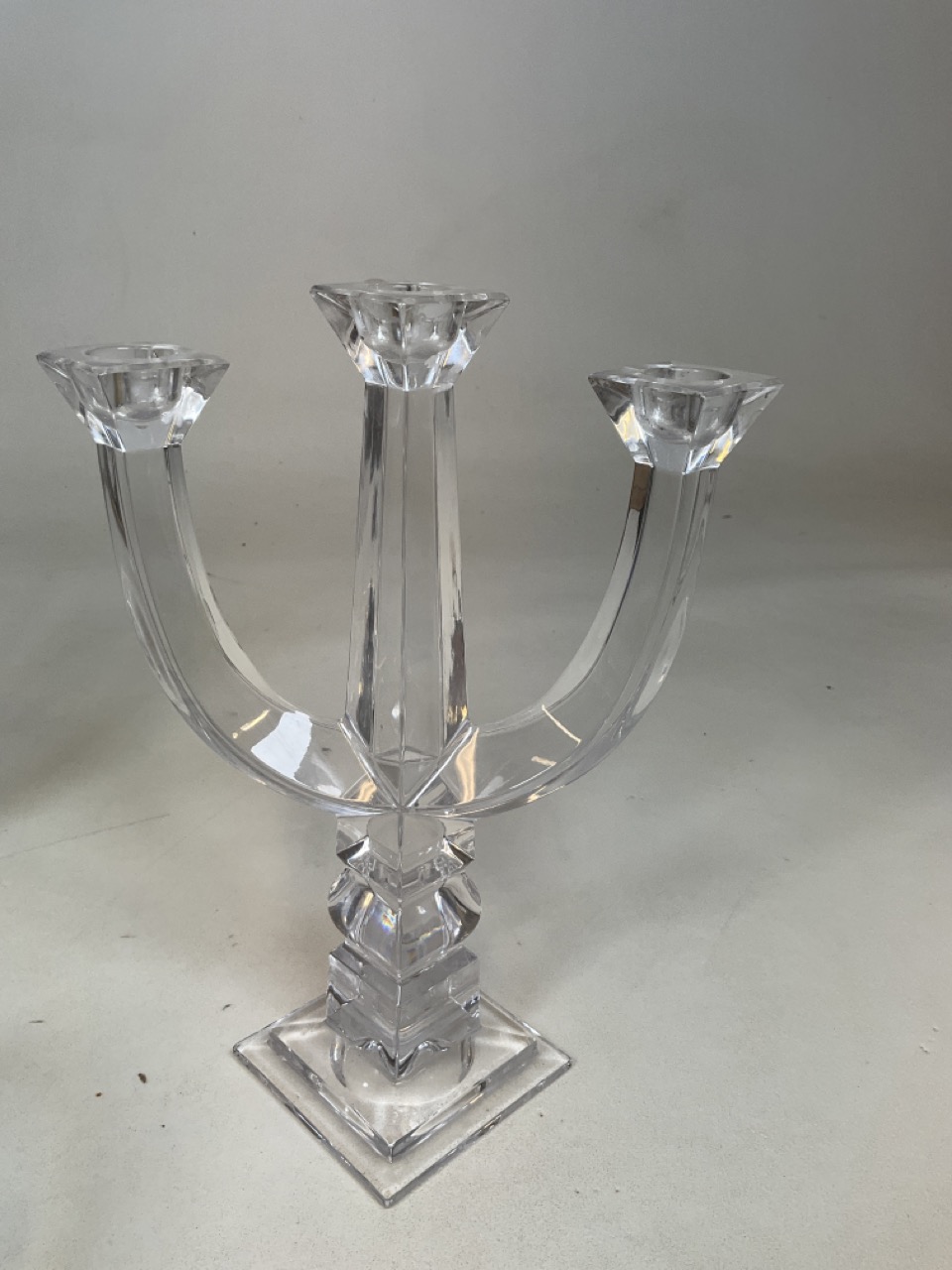 A quantity of glass including a candelabra, Dartington vases and a Boda Seafood platter - Image 6 of 7